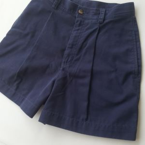 LIZ CLAIBORNE ♡ Sweet Vintage Navy Cotton Pleated Hi-Waist Casual Shorts 6
